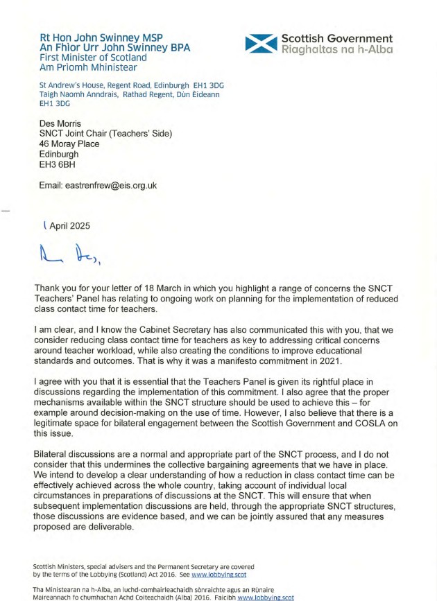 Letter from the FM